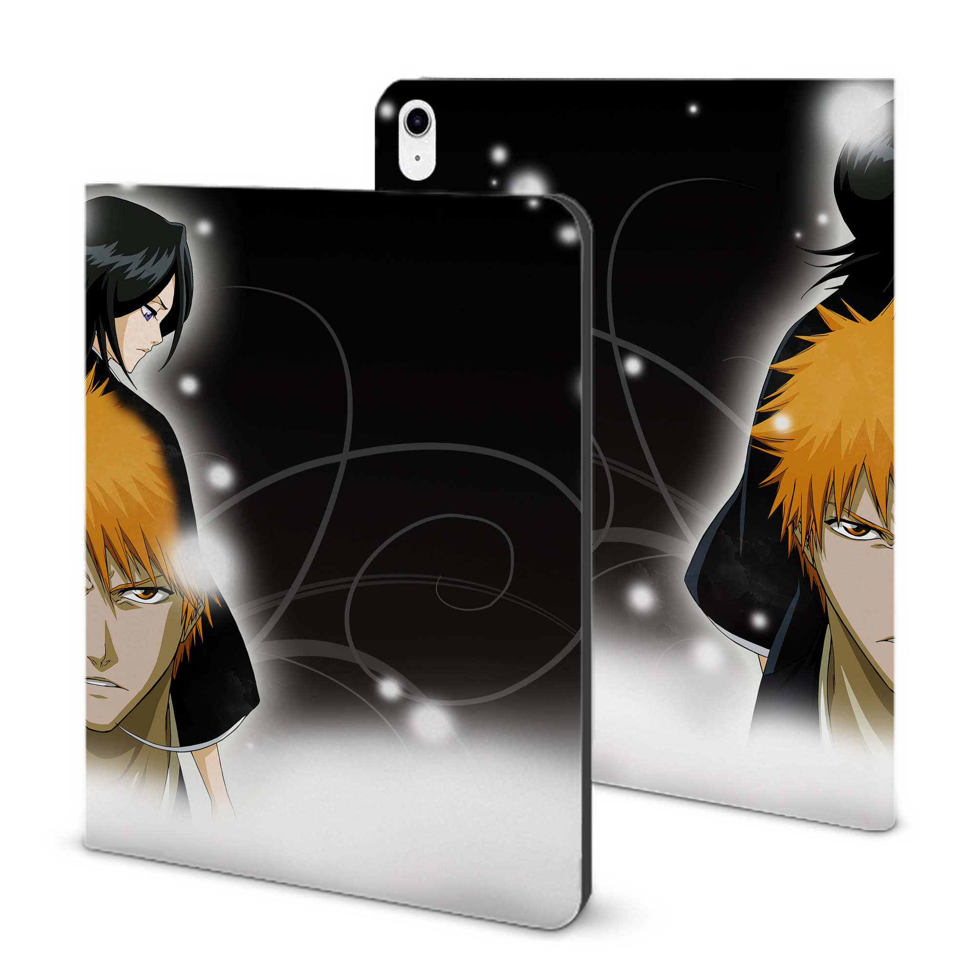 （画像用） ブリーチ BLEACH IPad ケース ブック型 PUレザー TPU 耐衝撃 軽量 薄型 ペン収納なし 全面保護 IPad 各モデル対応